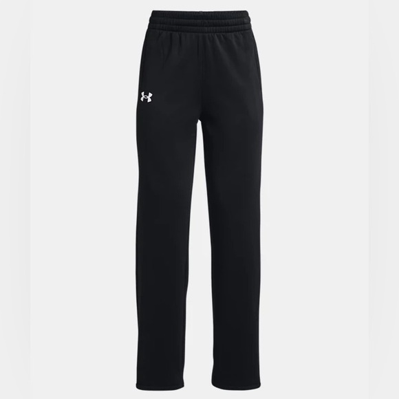 SET top + bottom Under Armour fleece hoodie and pants black NEW with tags - Picture 2 of 10